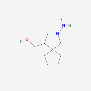 (2-Amino-2-azaspiro[4.4]nonan-4-yl)methanol - 2098011-21-1