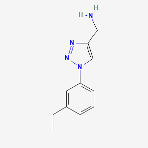[1-(3-ethylphenyl)-1H-1,2,3-triazol-4-yl]methanamine - 1248999-61-2