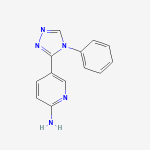 5-(4-phenyl-4H-1,2,4-triazol-3-yl)pyridin-2-amine - 1423033-83-3