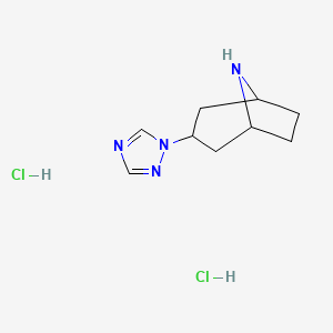 3-(1H-1,2,4-triazol-1-yl)-8-azabicyclo[3.2.1]octane dihydrochloride - 1949816-61-8