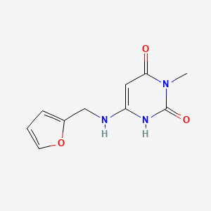 6-((furan-2-ylmethyl)amino)-3-methylpyrimidine-2,4(1H,3H)-dione - 2092547-06-1