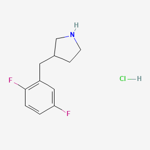 3-[(2,5-Difluorophenyl)methyl]pyrrolidine hydrochloride - 2097989-64-3