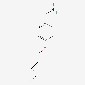 (4-((3,3-Difluorocyclobutyl)methoxy)phenyl)methanamine - 1858619-49-4