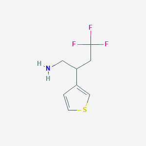 4,4,4-Trifluoro-2-(thiophen-3-yl)butan-1-amine - 2097962-56-4