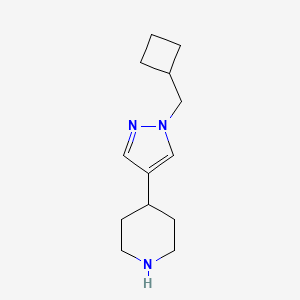 4-(1-(cyclobutylmethyl)-1H-pyrazol-4-yl)piperidine - 2098118-80-8