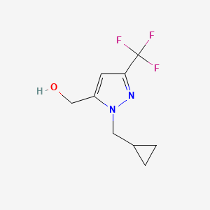 (1-(cyclopropylmethyl)-3-(trifluoromethyl)-1H-pyrazol-5-yl)methanol - 2097962-97-3