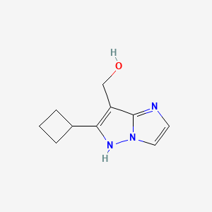 (6-cyclobutyl-1H-imidazo[1,2-b]pyrazol-7-yl)methanol - 2098026-58-3