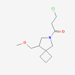 3-Chloro-1-(8-(methoxymethyl)-6-azaspiro[3.4]octan-6-yl)propan-1-one - 2098071-62-4