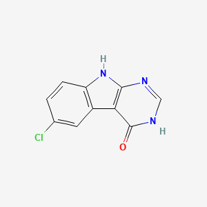 6-Chloro-3H-pyrimido[4,5-B]indol-4(9H)-one - 1403589-25-2
