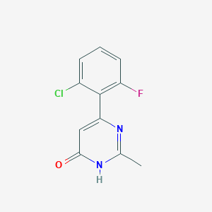 6-(2-Chloro-6-fluorophenyl)-2-methylpyrimidin-4-ol - 2005630-26-0