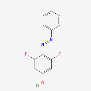 3,5-Difluoro-4-(phenyldiazenyl)phenol - 663602-53-7