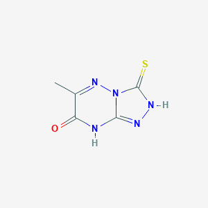 3-Mercapto-6-methyl-[1,2,4]triazolo[4,3-b][1,2,4]triazin-7-ol - 877-28-1
