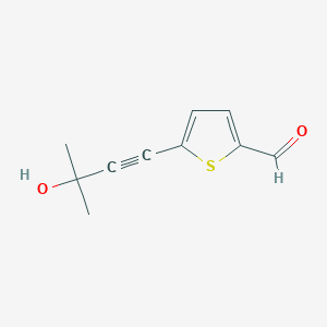 5-(3-Hydroxy-3-methylbut-1-yn-1-yl)thiophene-2-carbaldehyde - 915921-21-0