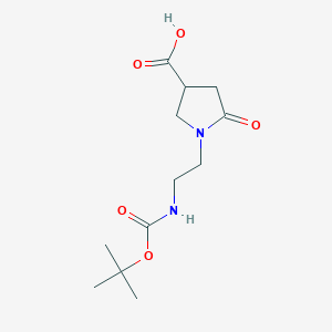 1-(2-((tert-Butoxycarbonyl)amino)ethyl)-5-oxopyrrolidine-3-carboxylic acid - 903094-73-5