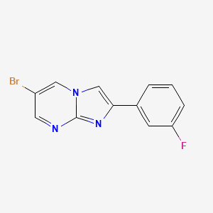 6-Bromo-2-(3-fluorophenyl)imidazo[1,2-a]pyrimidine - 944580-72-7