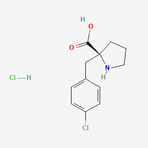 (S)-2-(4-Chlorobenzyl)pyrrolidine-2-carboxylic acid hydrochloride - 1217618-69-3