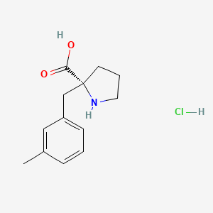 (R)-2-(3-Methylbenzyl)pyrrolidine-2-carboxylic acid hydrochloride - 1217840-70-4