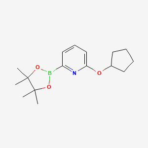 2-(Cyclopentyloxy)-6-(4,4,5,5-tetramethyl-1,3,2-dioxaborolan-2-yl)pyridine - 1193245-09-8