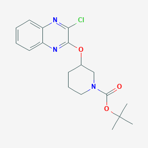 3-(3-Chloro-quinoxalin-2-yloxy)-piperidine-1-carboxylic acid tert-butyl ester - 939986-62-6