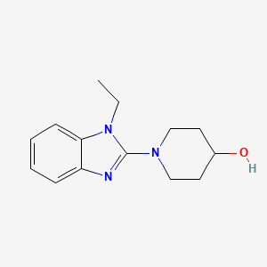 1-(1-Ethyl-1H-benzoimidazol-2-yl)-piperidin-4-ol - 1065483-90-0