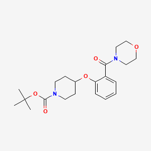 4-[2-(Morpholine-4-carbonyl)-phenoxy]-piperidine-1-carboxylic acid tert-butyl ester - 1146080-02-5