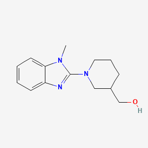 (1-(1-Methyl-1H-benzo[d]imidazol-2-yl)piperidin-3-yl)methanol - 1065484-46-9