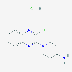 1-(3-Chloro-quinoxalin-2-yl)-piperidin-4-ylamine hydrochloride - 1185309-53-8
