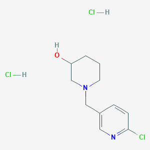 1-(6-Chloro-pyridin-3-ylmethyl)-piperidin-3-ol dihydrochloride - 1185313-88-5