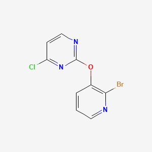 2-(2-Bromo-pyridin-3-yloxy)-4-chloro-pyrimidine - 1065484-67-4