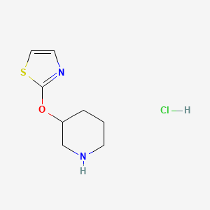 3-(Thiazol-2-yloxy)-piperidine hydrochloride - 1185315-02-9