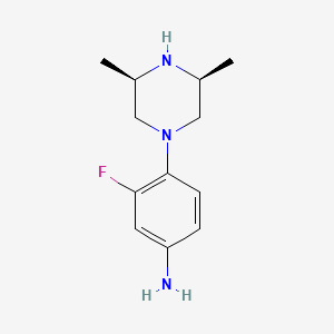 4-(4-Amino-2-fluoro-phenyl)-cis-2,6-dimethyl-piperazine - 943752-32-7