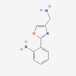 2-(4-(Aminomethyl)oxazol-2-YL)aniline - 885274-18-0