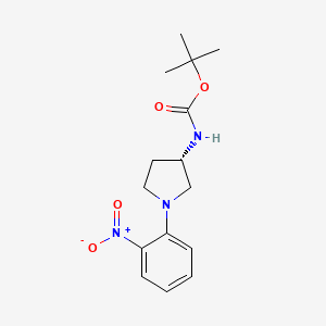 (S)-tert-Butyl (1-(2-nitrophenyl)pyrrolidin-3-yl)carbamate - 348165-32-2