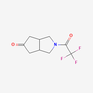 2-(2,2,2-trifluoroacetyl)hexahydrocyclopenta[c]pyrrol-5(1H)-one - 445389-16-2