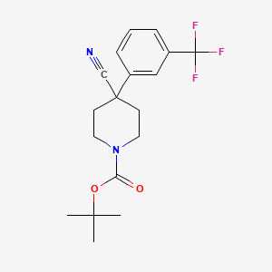 1-Boc-4-cyano-4-(3-trifluoromethylphenyl)-piperidine - 634465-43-3