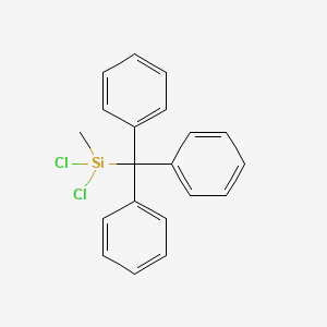 (Triphenylmethyl)methyldichlorosilane - 256343-28-9