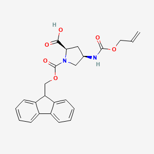 (2R,4R)-4-Alloc-amino-1-Fmoc-pyrrolidine-2-carboxylic acid - 273222-05-2