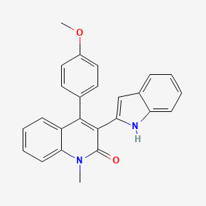 3-(1H-Indol-2-yl)-4-(4-methoxyphenyl)-1-methylquinolin-2(1H)-one - 1010128-58-1