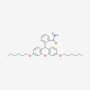 2-(3,6-Dihexyloxyxanthen-9-yl)benzamide - 1820618-83-4