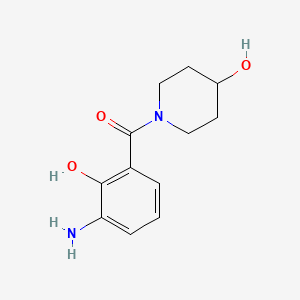 (3-Amino-2-hydroxyphenyl)(4-hydroxypiperidin-1-yl)methanone - 473731-25-8