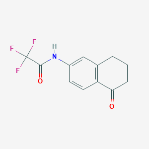 2,2,2-trifluoro-N-(5-oxo-5,6,7,8-tetrahydronaphthalen-2-yl)acetamide - 90401-87-9
