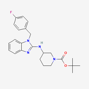 1-Boc-3-[1-(4-fluoro-benzyl)-1H-benzoimidazol-2-ylamino]-piperidine - 885270-89-3