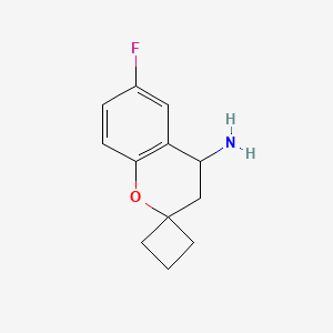 6-Fluorospiro[chroman-2,1'-cyclobutan]-4-amine - 934554-58-2