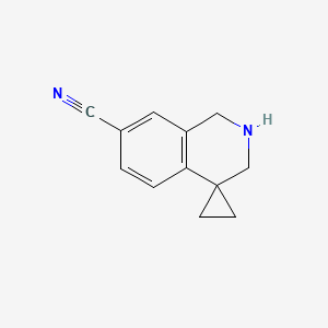 2',3'-dihydro-1'H-spiro[cyclopropane-1,4'-isoquinoline]-7'-carbonitrile - 1203686-91-2