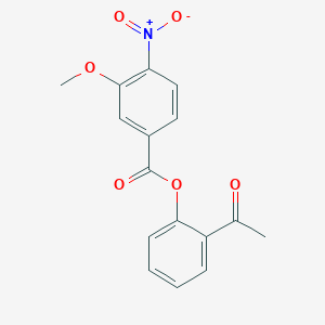 2-Acetylphenyl 3-methoxy-4-nitrobenzoate - 145370-32-7