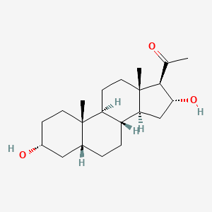 5beta-Pregnane-3alpha,16alpha-diol-20-one - 481-10-7