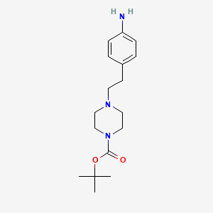 4-(4-Aminophenethyl)piperazine-1-carboxylic acid tert-butyl ester - 329004-08-2