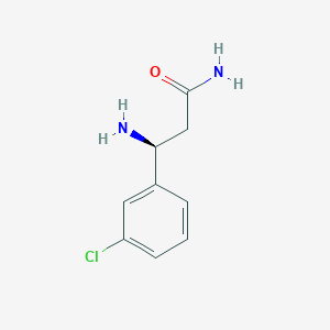 (3S)-3-amino-3-(3-chlorophenyl)propanamide - 1307991-87-2