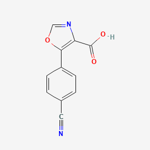 5-(4-Cyanophenyl)-1,3-oxazole-4-carboxylic acid - 914220-32-9