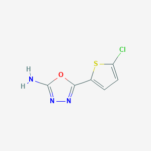5-(5-Chlorothiophen-2-yl)-1,3,4-oxadiazol-2-amine - 1105193-79-0